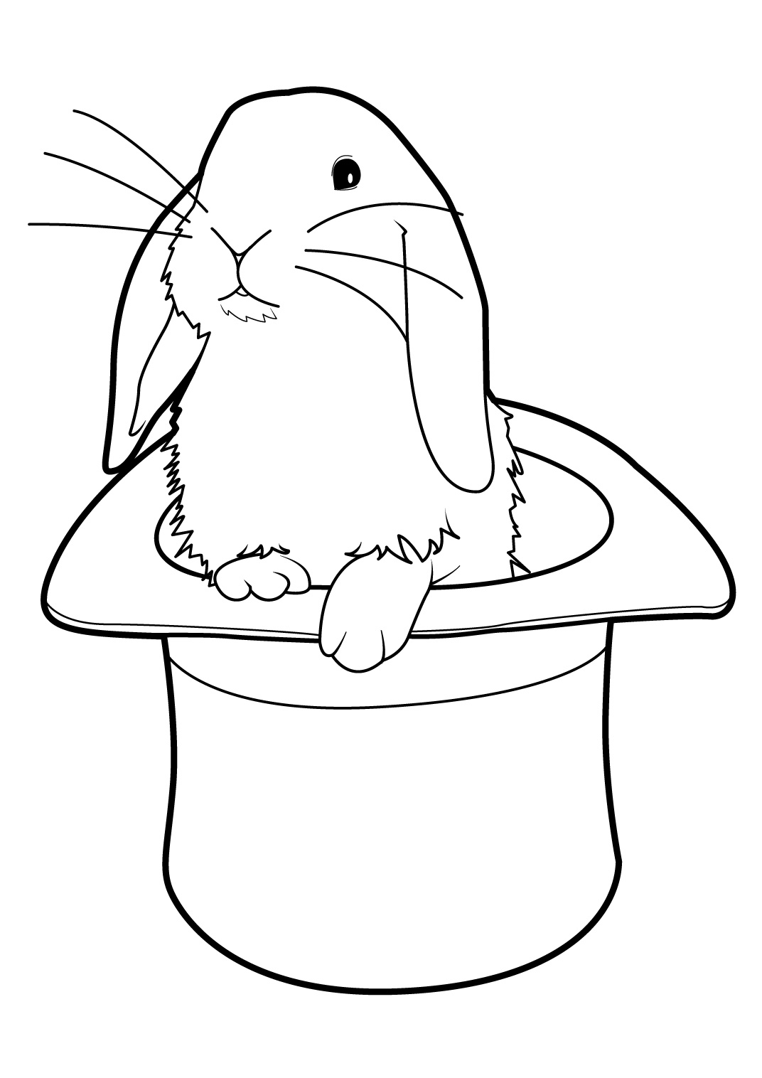 Раскраска: кролик (Животные) #9685 - Бесплатные раскраски для печати