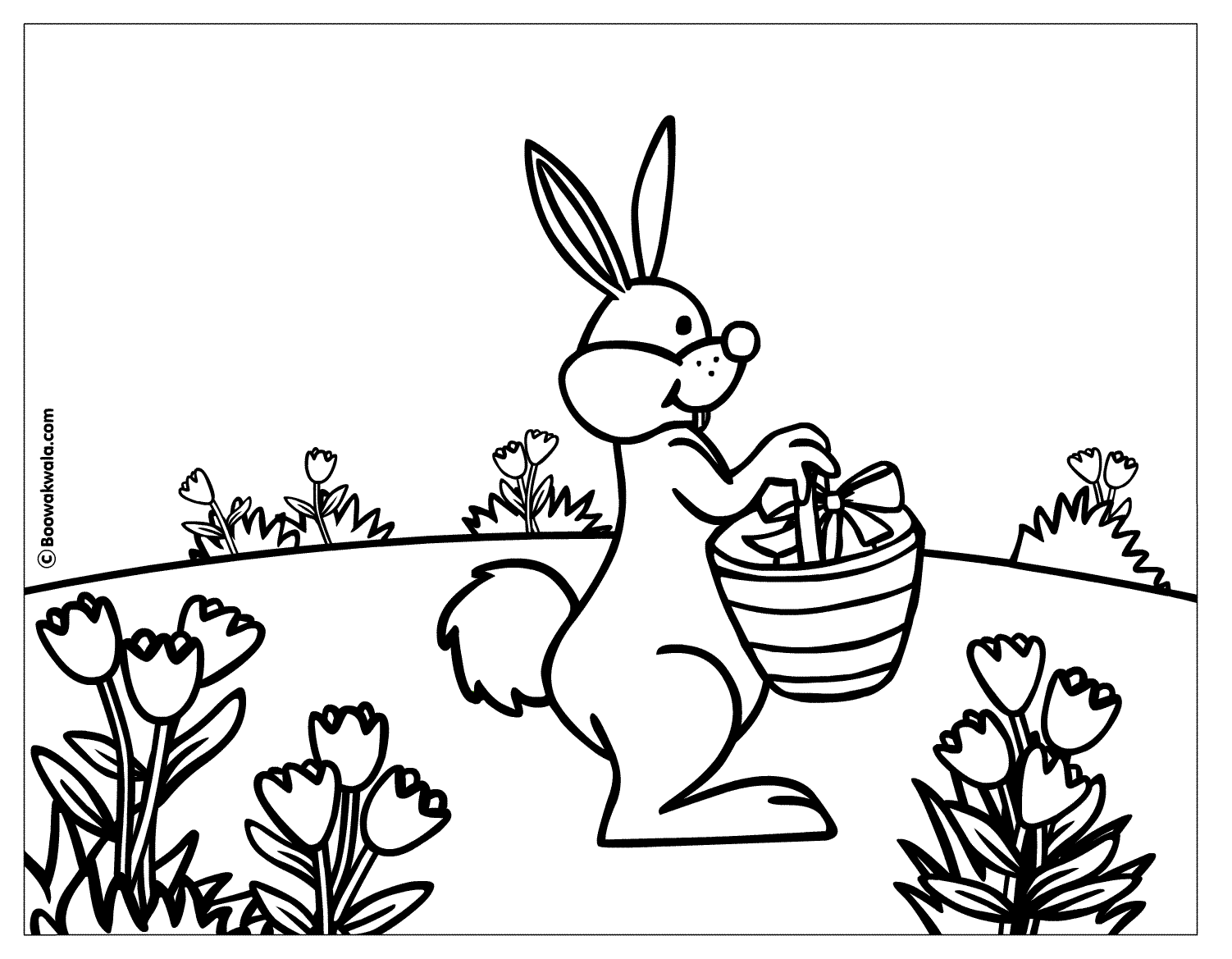 Раскраска: кролик (Животные) #9696 - Бесплатные раскраски для печати
