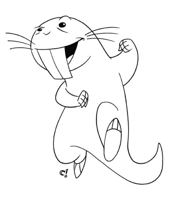 Раскраска: крыса (Животные) #15230 - Бесплатные раскраски для печати