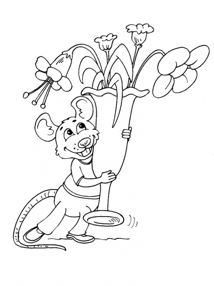 Раскраска: крыса (Животные) #15293 - Бесплатные раскраски для печати