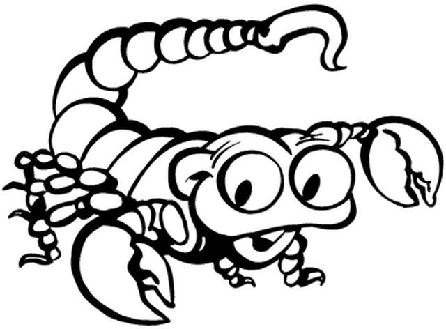 Раскраска: Скорпион (Животные) #14600 - Бесплатные раскраски для печати