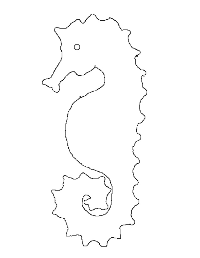 Раскраска: морской конек (Животные) #18625 - Бесплатные раскраски для печати