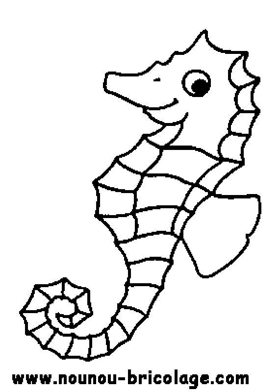 Раскраска: морской конек (Животные) #18639 - Бесплатные раскраски для печати