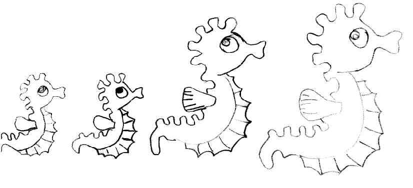 Раскраска: морской конек (Животные) #18692 - Бесплатные раскраски для печати