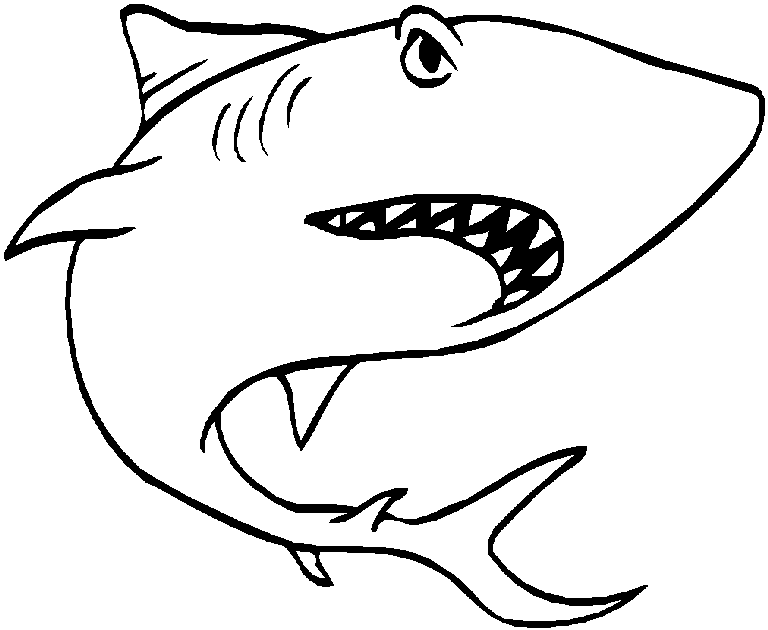 Раскраска: акула (Животные) #14767 - Бесплатные раскраски для печати