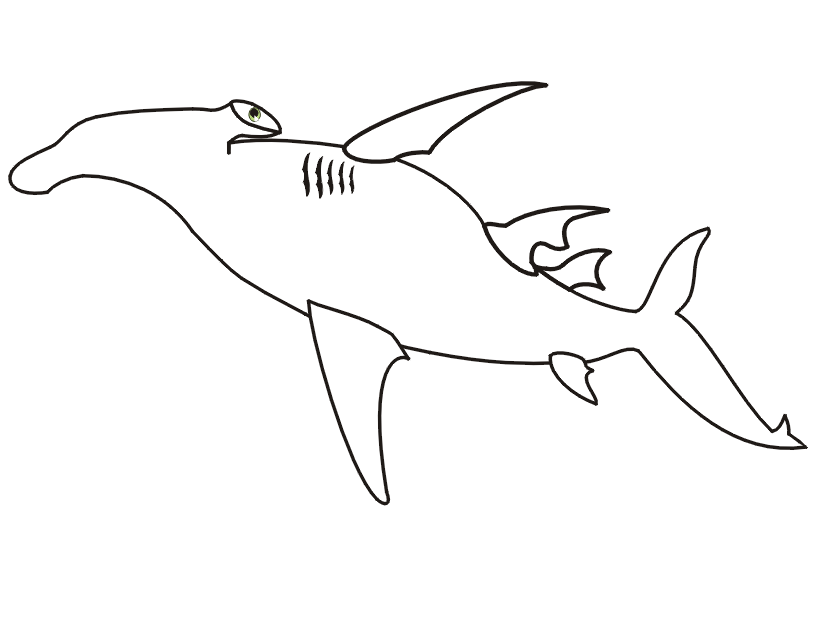 Раскраска: акула (Животные) #14846 - Бесплатные раскраски для печати
