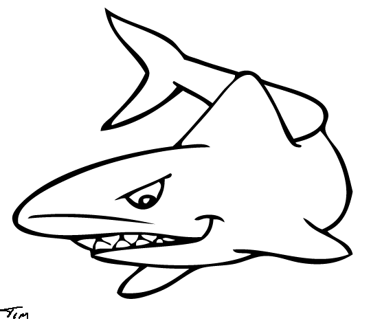 Раскраска: акула (Животные) #14864 - Бесплатные раскраски для печати