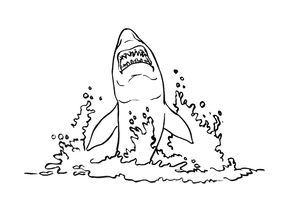 Раскраска: акула (Животные) #14867 - Бесплатные раскраски для печати