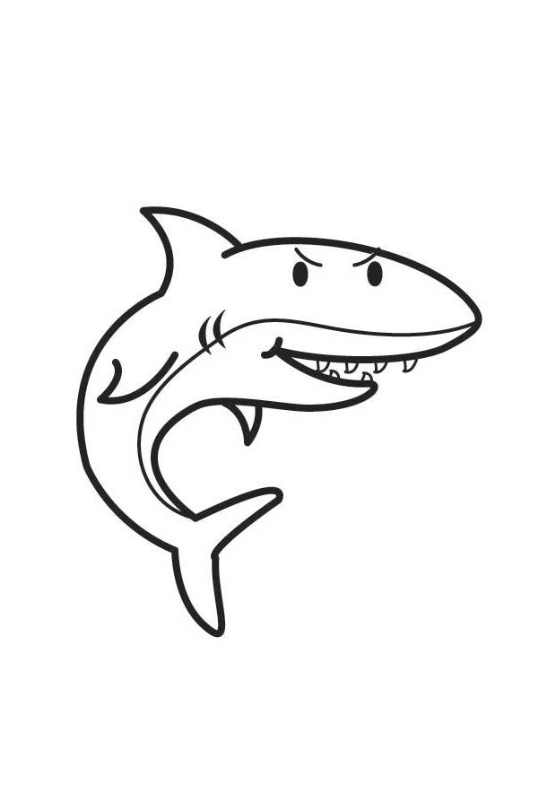 Раскраска: акула (Животные) #14898 - Бесплатные раскраски для печати