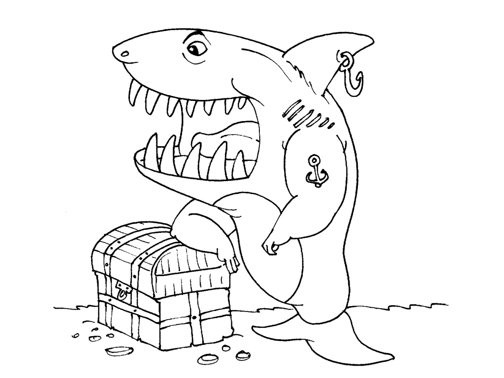 Раскраска: акула (Животные) #14901 - Бесплатные раскраски для печати