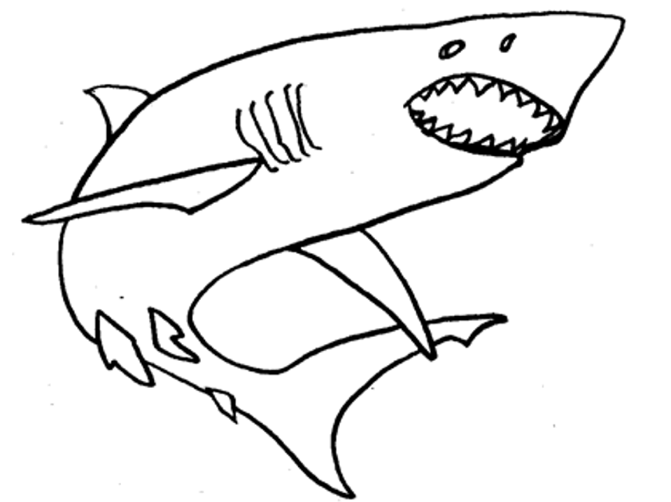 Раскраска: акула (Животные) #14911 - Бесплатные раскраски для печати