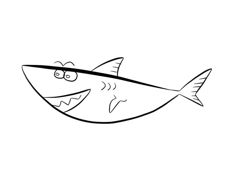 Раскраска: акула (Животные) #14929 - Бесплатные раскраски для печати