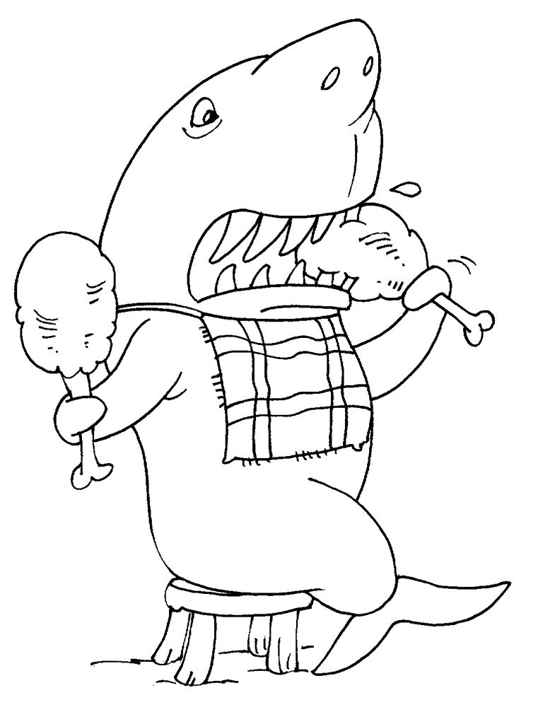 Раскраска: акула (Животные) #14942 - Бесплатные раскраски для печати