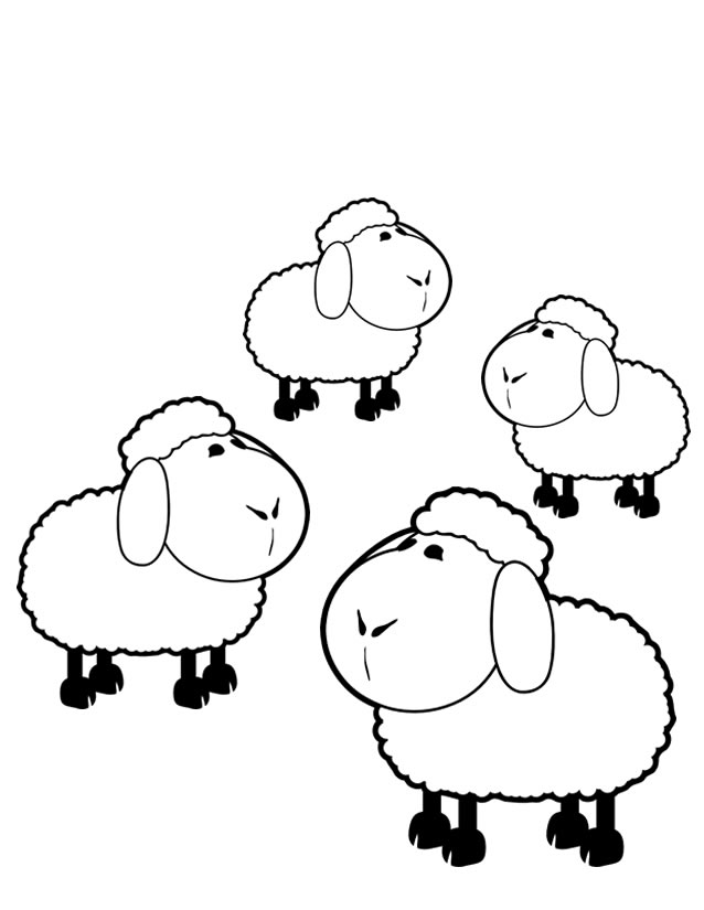 Раскраска: овца (Животные) #11444 - Бесплатные раскраски для печати