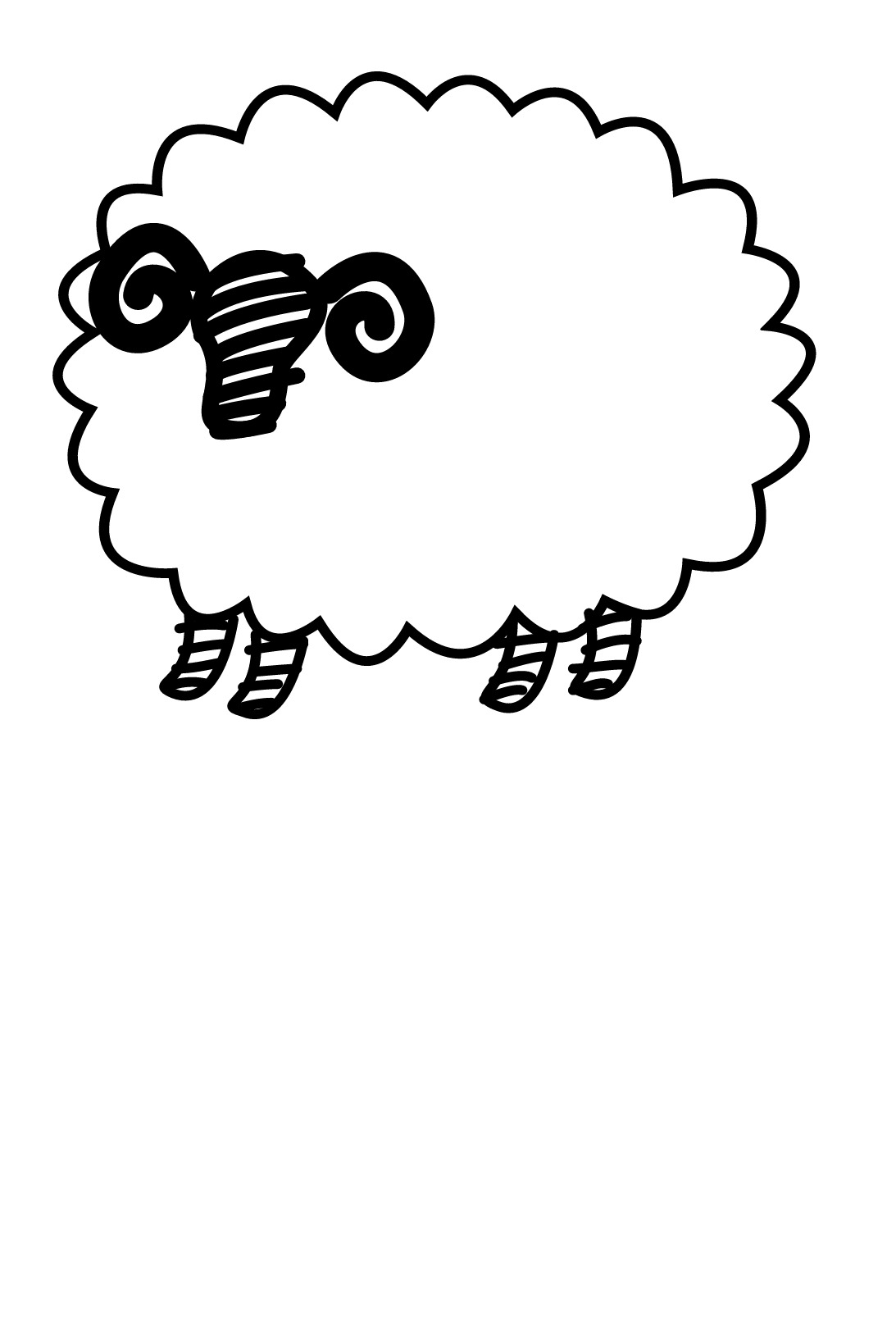 печать овцы