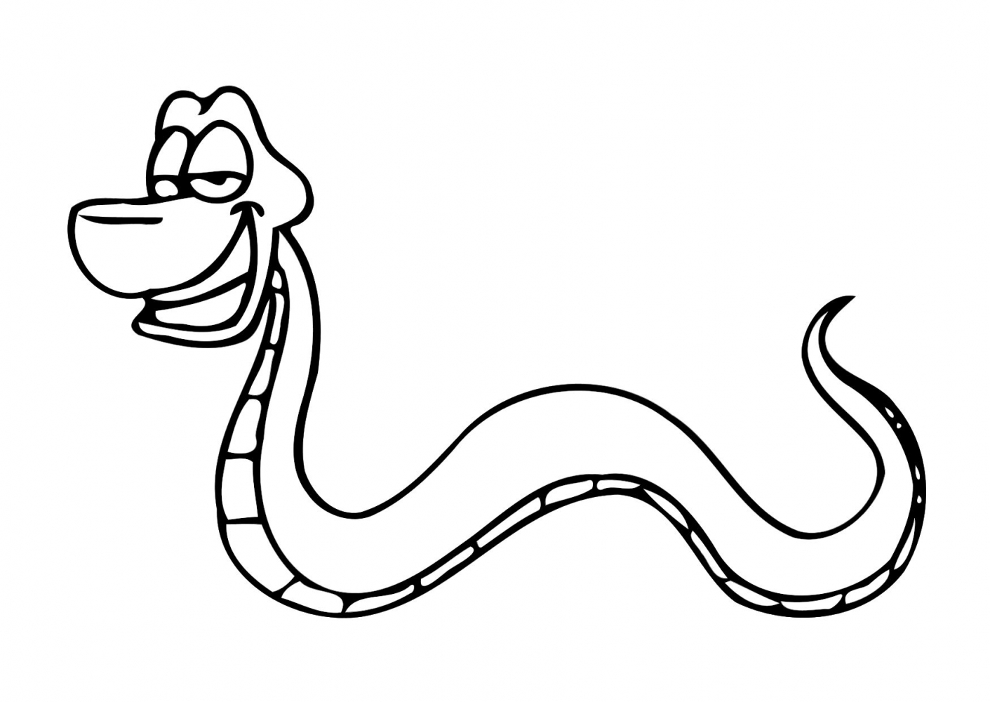 Раскраска: змея (Животные) #14339 - Бесплатные раскраски для печати