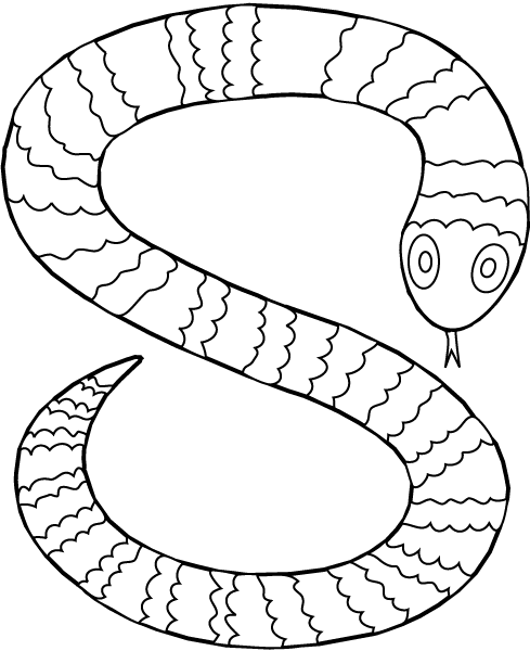 Раскраска: змея (Животные) #14368 - Бесплатные раскраски для печати