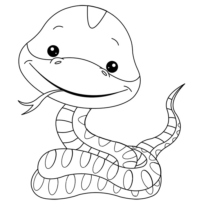Раскраска: змея (Животные) #14394 - Бесплатные раскраски для печати