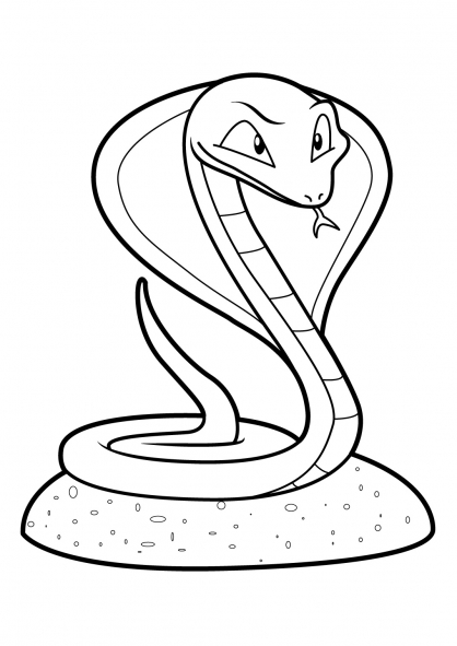 Раскраска: змея (Животные) #14397 - Бесплатные раскраски для печати
