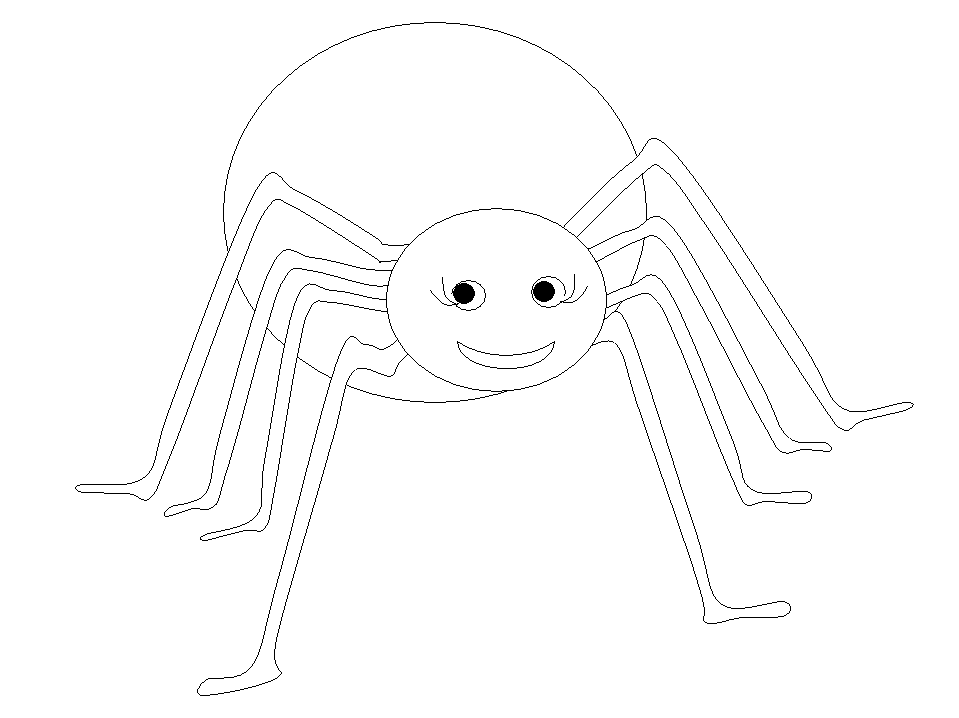 Раскраска: паук (Животные) #581 - Бесплатные раскраски для печати