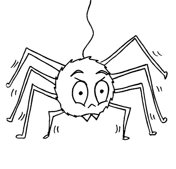 Раскраска: паук (Животные) #585 - Бесплатные раскраски для печати