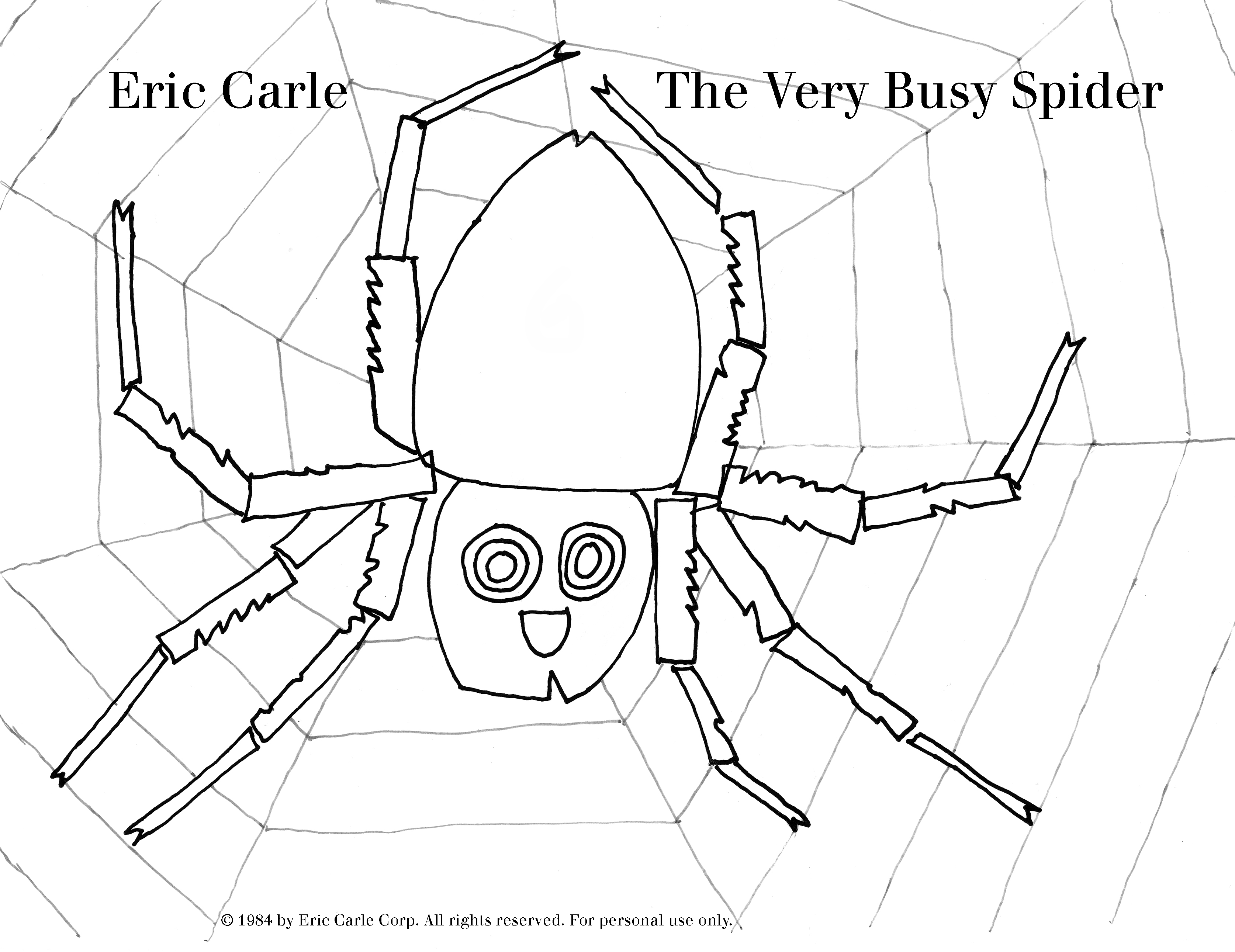 Раскраска: паук (Животные) #589 - Бесплатные раскраски для печати