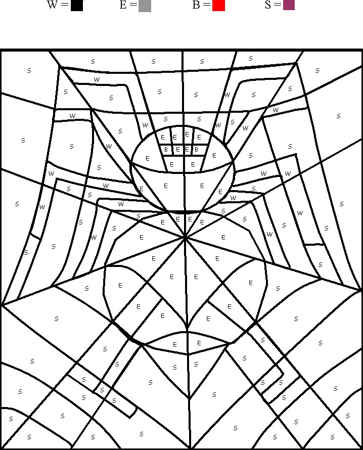 Раскраска: паук (Животные) #658 - Бесплатные раскраски для печати