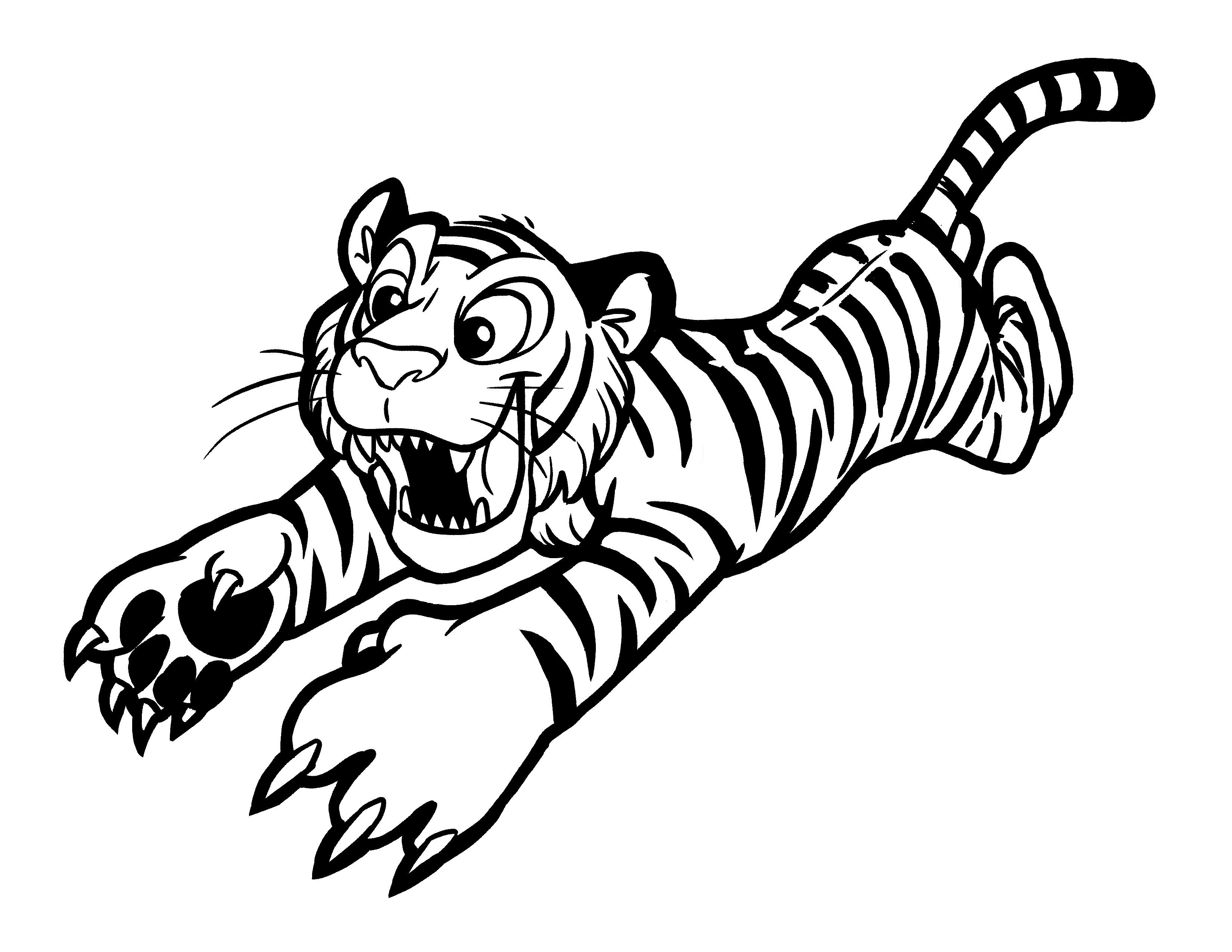 Раскраска: Tigris (Животные) #13589 - Бесплатные раскраски для печати