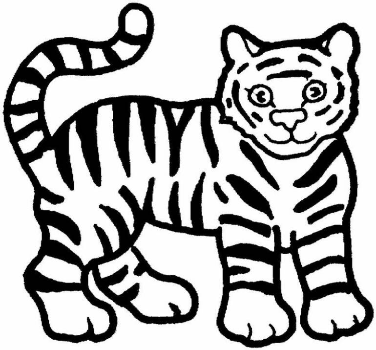 Раскраска: Tigris (Животные) #13594 - Бесплатные раскраски для печати