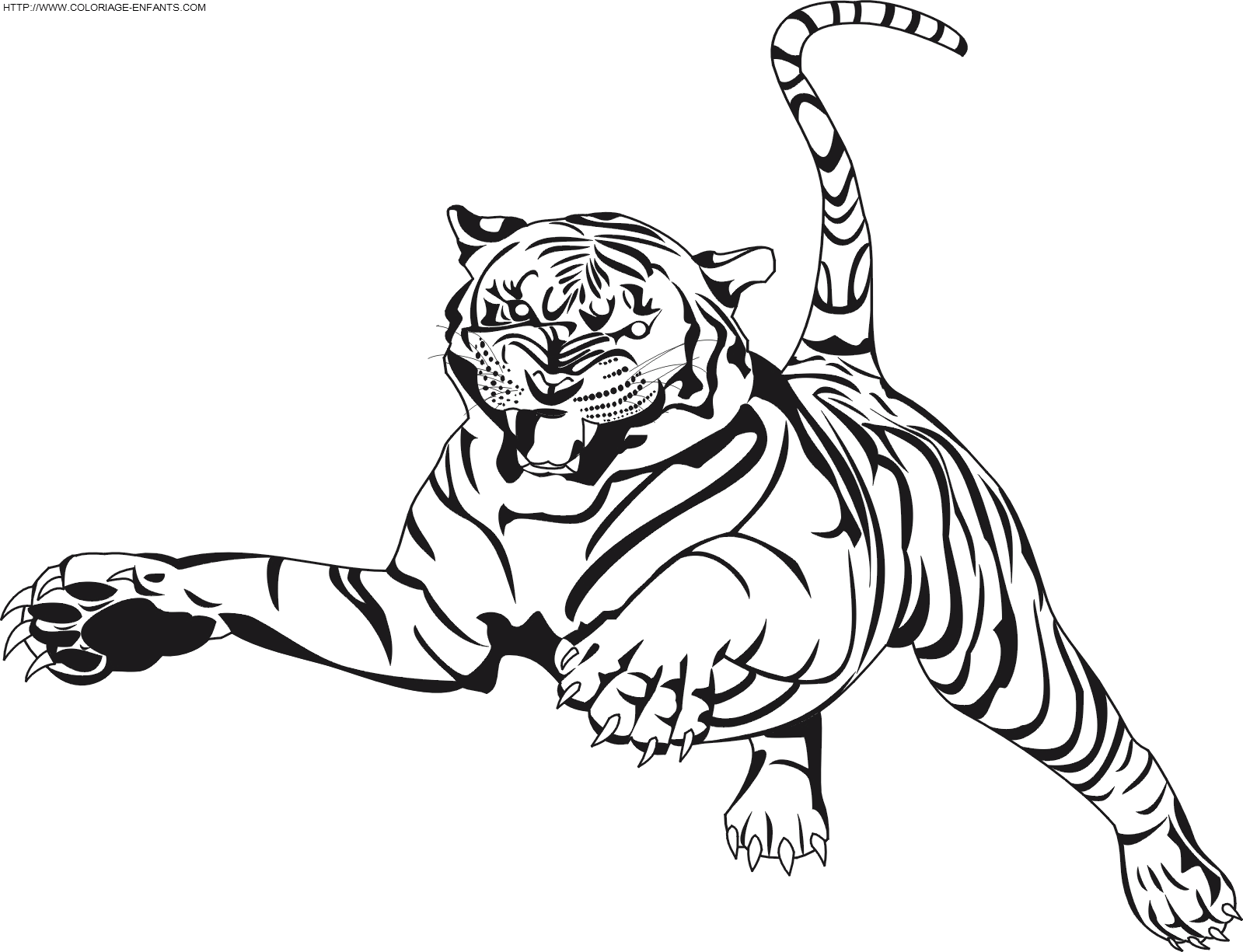 Раскраска: Tigris (Животные) #13608 - Бесплатные раскраски для печати