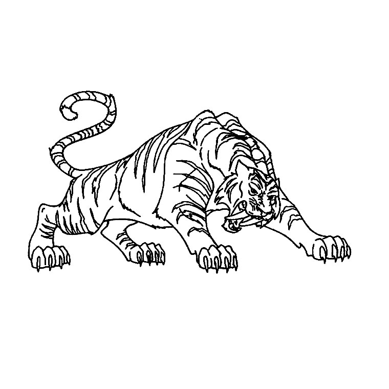 Раскраска: Tigris (Животные) #13617 - Бесплатные раскраски для печати