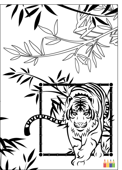 Раскраска: Tigris (Животные) #13656 - Бесплатные раскраски для печати