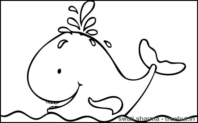 Раскраска: кит (Животные) #897 - Бесплатные раскраски для печати