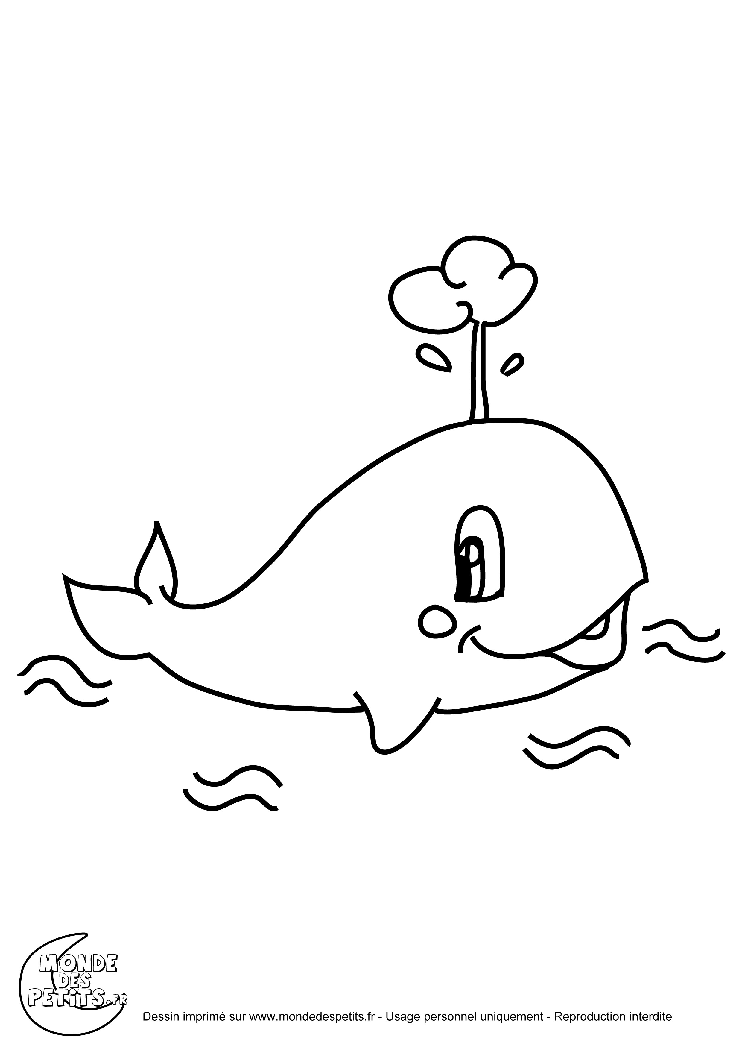 Белый кит раскраска для детей