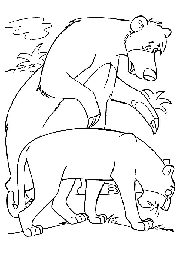Раскраска: Дикие животные / джунгли (Животные) #21218 - Бесплатные раскраски для печати