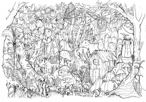 Раскраска: Дикие животные / джунгли (Животные) #21245 - Бесплатные раскраски для печати