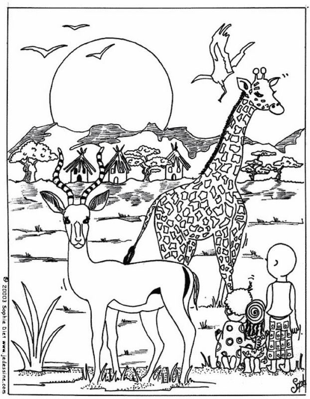 Раскраска: Дикие животные / джунгли (Животные) #21305 - Бесплатные раскраски для печати