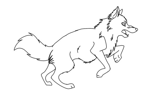 Раскраска: волк (Животные) #10472 - Бесплатные раскраски для печати