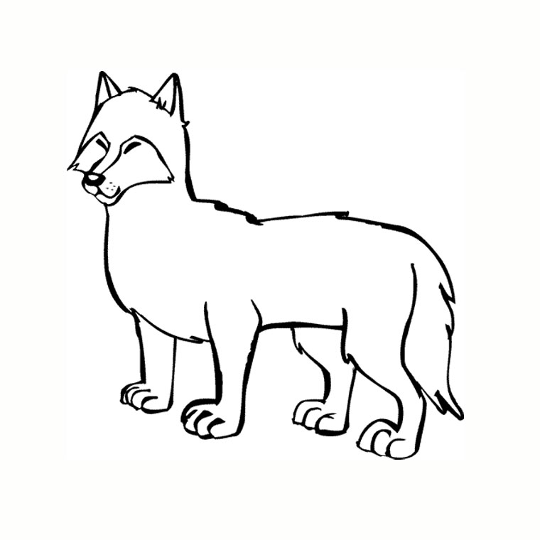 Раскраска: волк (Животные) #10594 - Бесплатные раскраски для печати