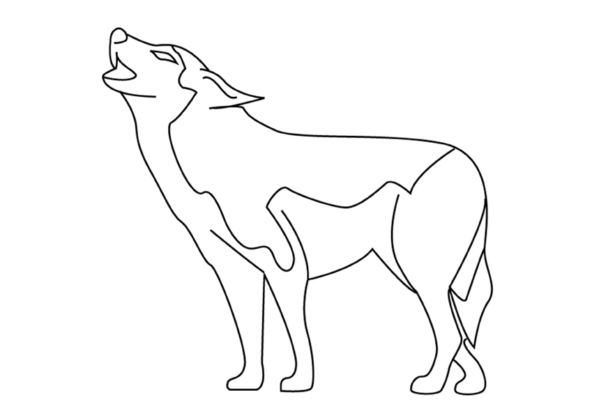 Раскраска: волк (Животные) #10633 - Бесплатные раскраски для печати