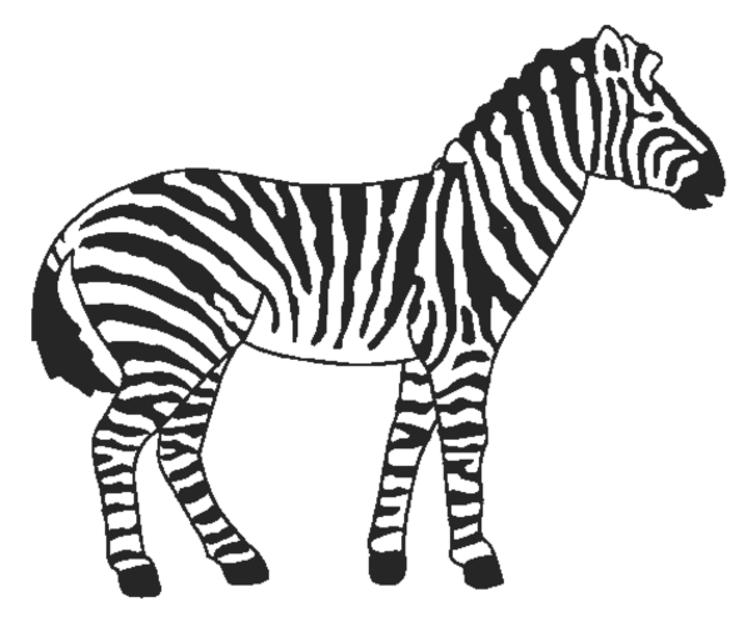 Раскраска: зебра (Животные) #12964 - Бесплатные раскраски для печати
