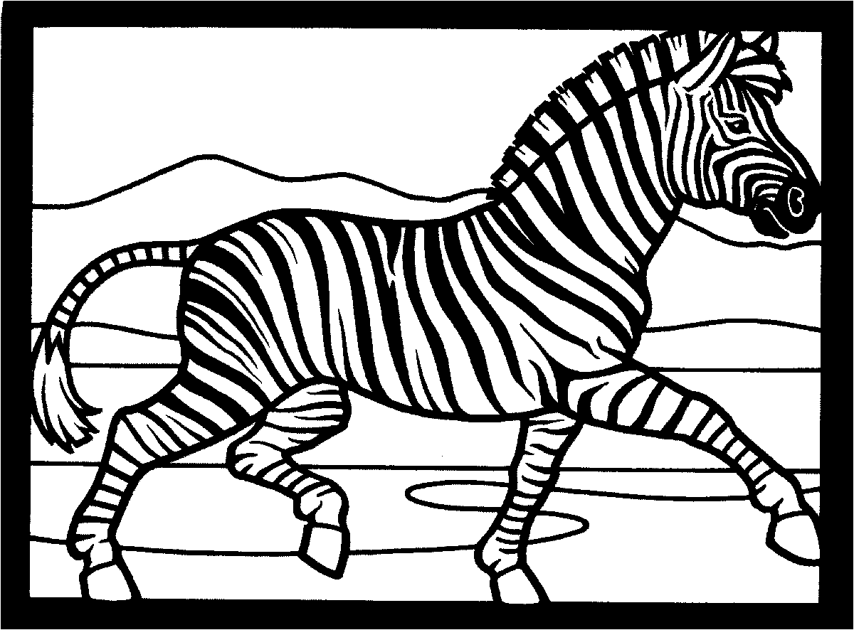 Раскраска: зебра (Животные) #12978 - Бесплатные раскраски для печати
