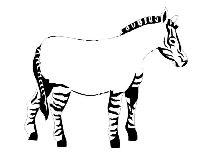 Раскраска: зебра (Животные) #13048 - Бесплатные раскраски для печати