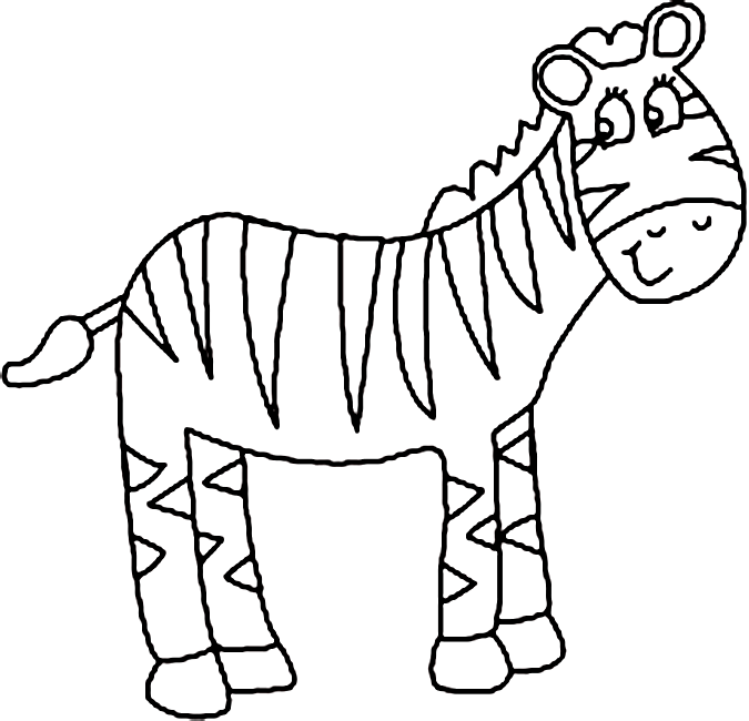 Раскраска: зебра (Животные) #13093 - Бесплатные раскраски для печати