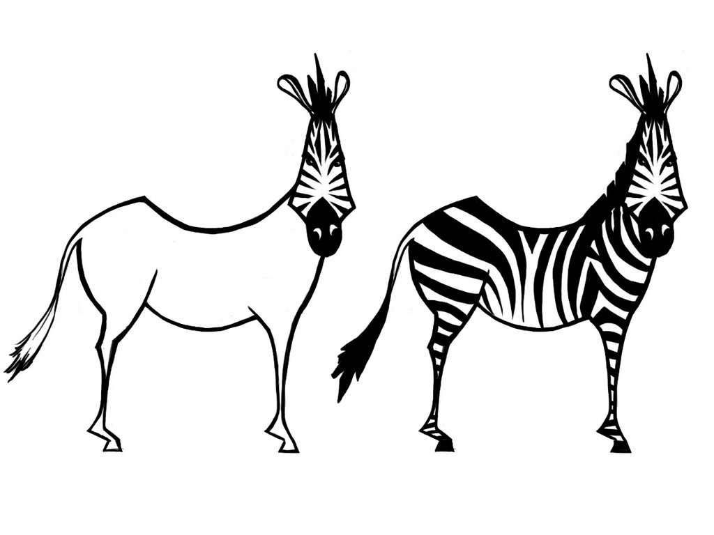 Раскраска: зебра (Животные) #13101 - Бесплатные раскраски для печати