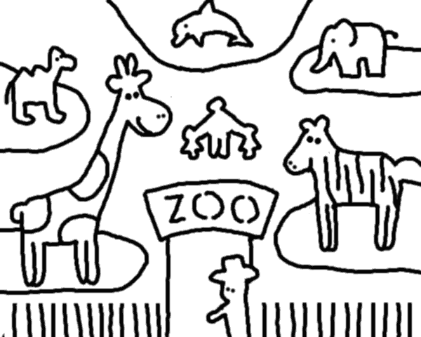 Раскраска: зоопарк (Животные) #12734 - Бесплатные раскраски для печати