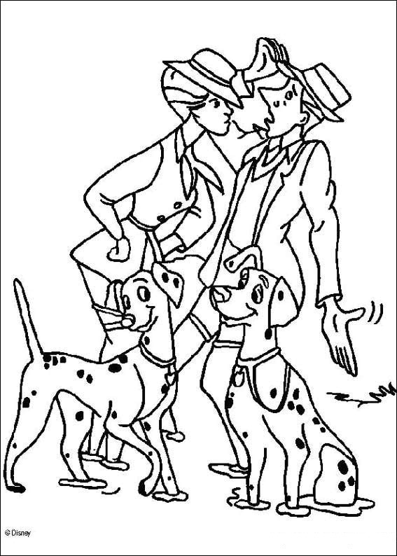 Раскраска: 101 далматинец (Анимационные фильмы) #129356 - Раскраски для печати