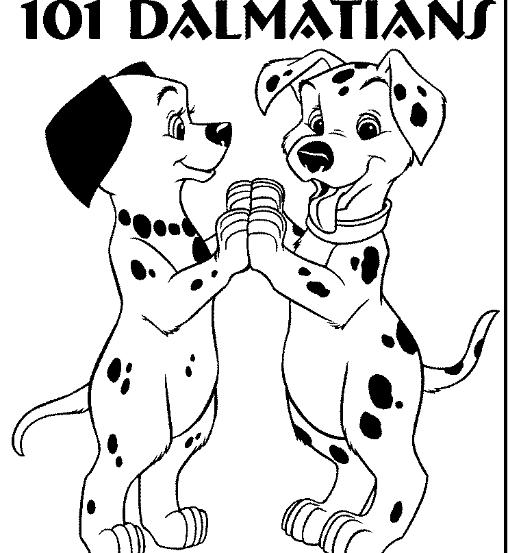 Раскраска: 101 далматинец (Анимационные фильмы) #129415 - Раскраски для печати