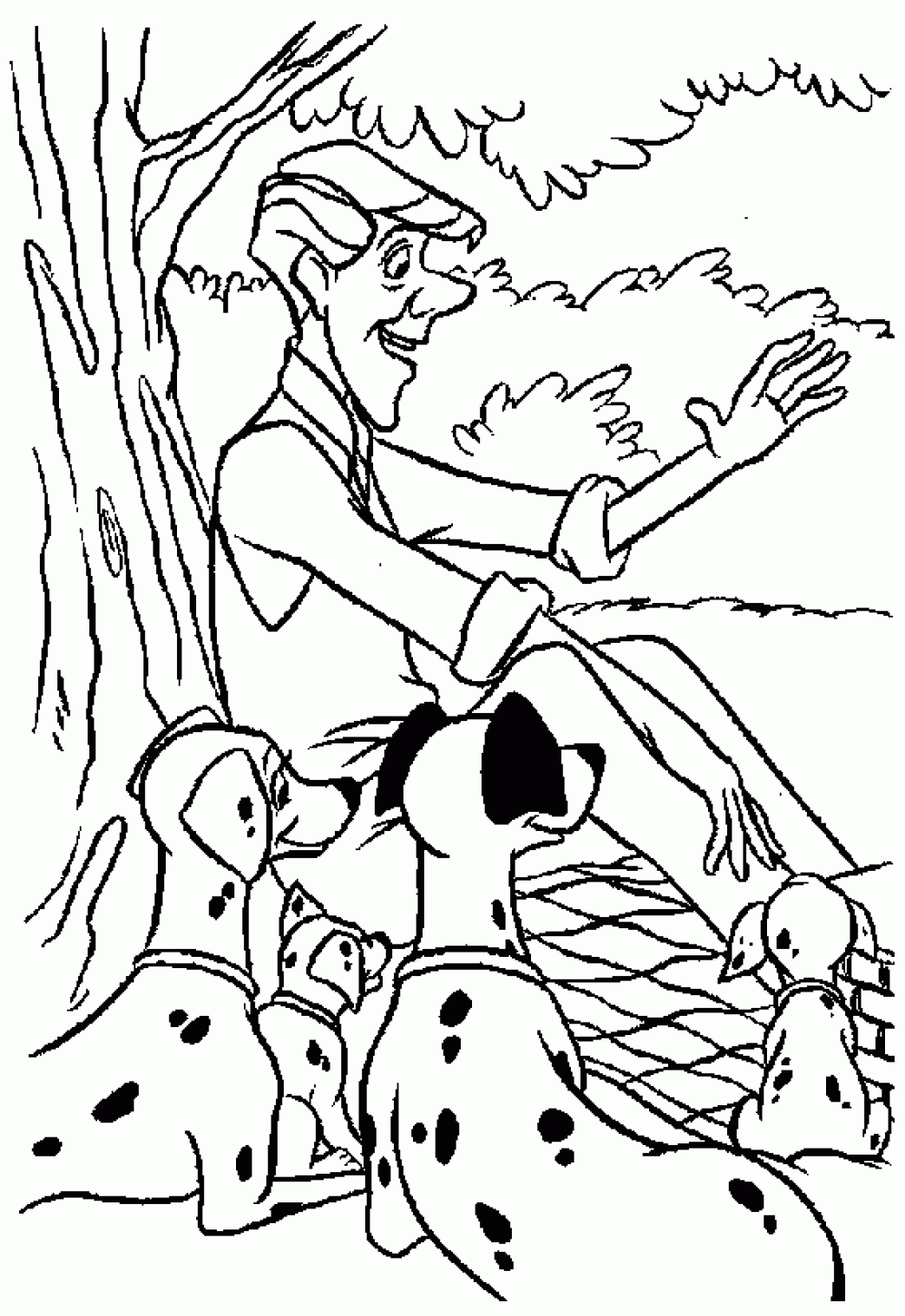 Раскраска: 101 далматинец (Анимационные фильмы) #129430 - Раскраски для печати