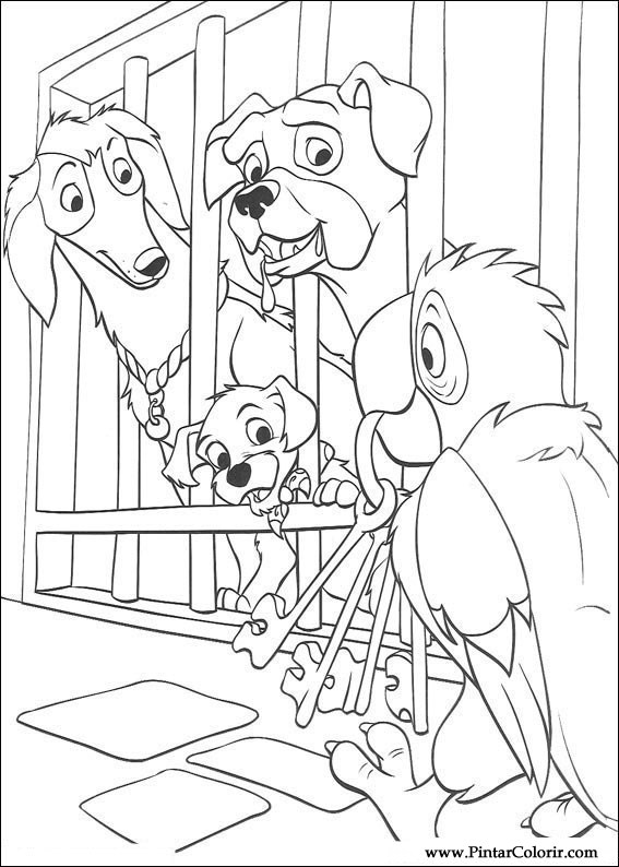 Раскраска: 101 далматинец (Анимационные фильмы) #129450 - Бесплатные раскраски для печати